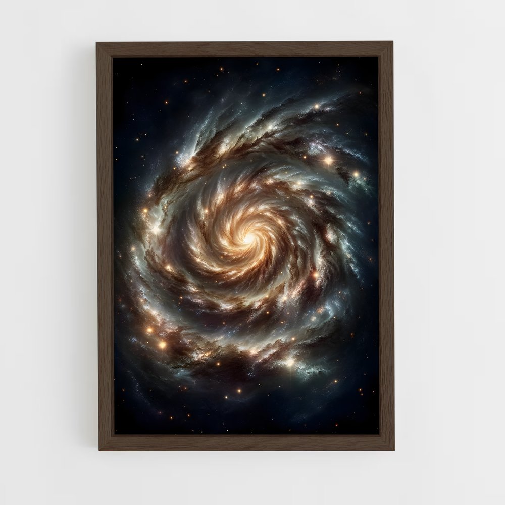 Poster Éblouissant galaxie spirale (vue 5)